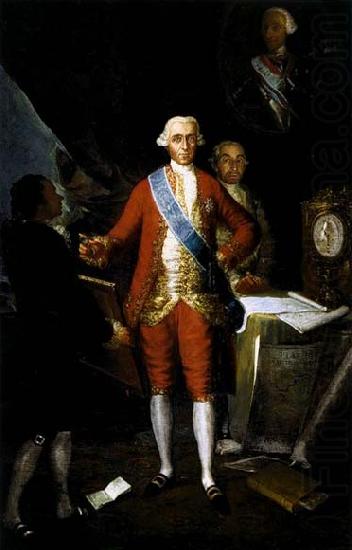 Francisco de goya y Lucientes The Count of Florida blanca china oil painting image
